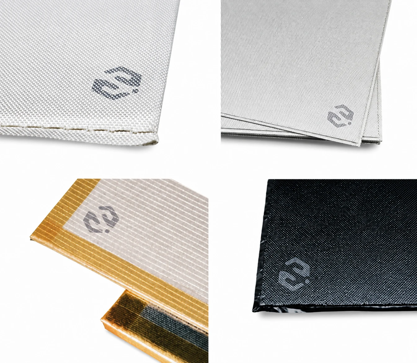 Siltherm Silthin insulation formats with different outer coverings